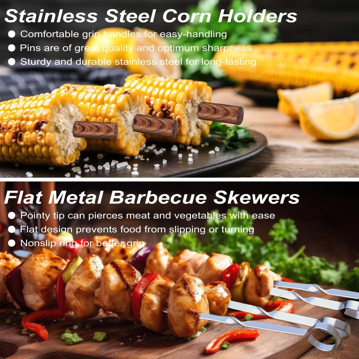 POLIGO 29 PCS BBQ Grill Accessories Stainless Steel BBQ Tools Grilling Tools Set With Storage Bag For Fathers Day Dads Birthday Presents - Camping Grill Utensils Set Ideal Grilling Gifts For Men Women