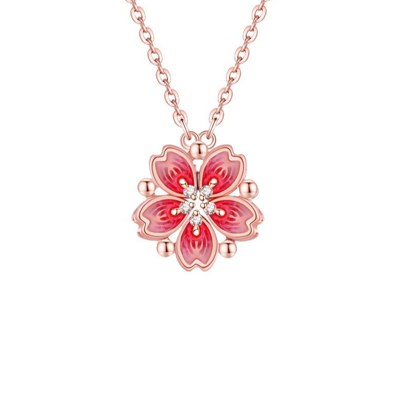 Women's Minimalist Floral Silver Escape Necklace