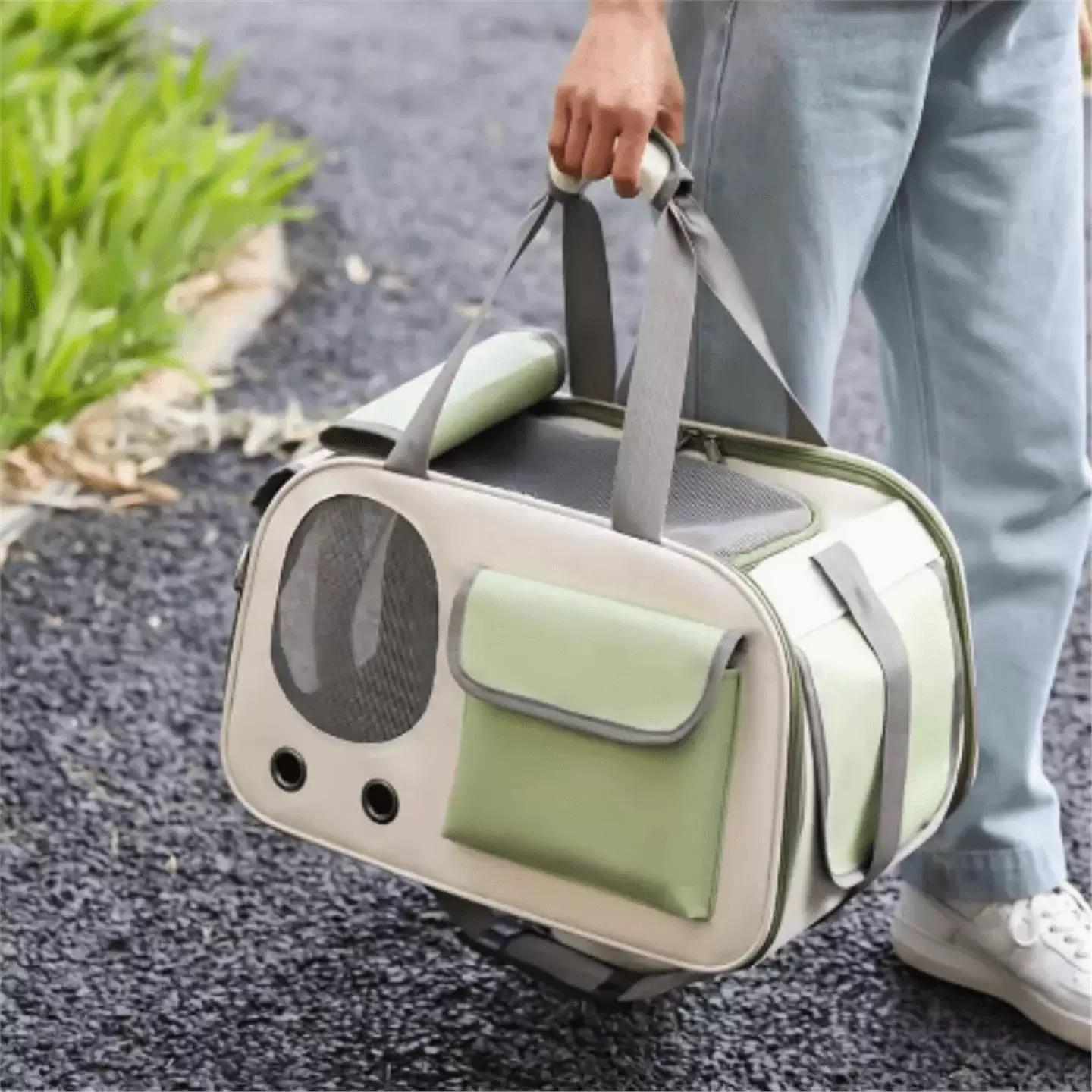 Portable And Lightweight Pet Travel Large Capacity Breathable Shoulder Backpack Cat Bag