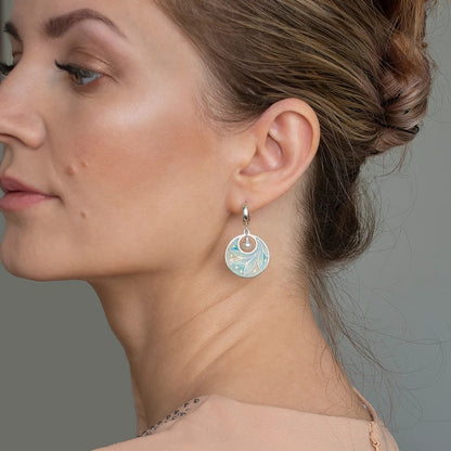 Alloy Women's Colorful Painted Pearl Earrings