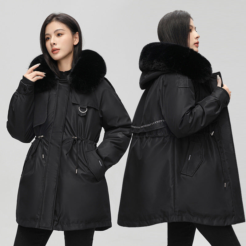 Thickened Down Cotton Coat For Women