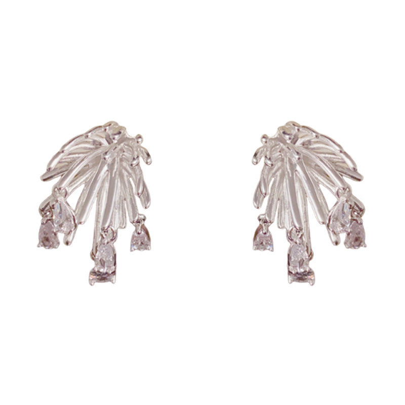Fireworks Zircon Water Drop Earrings Women
