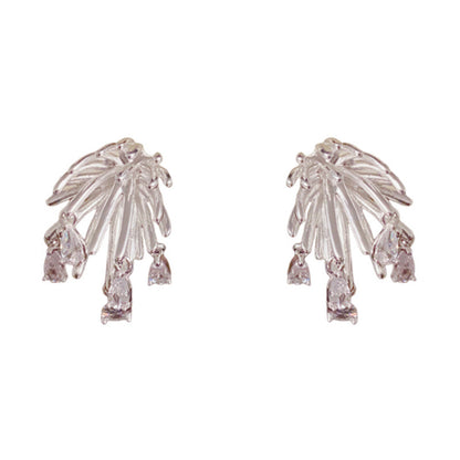 Fireworks Zircon Water Drop Earrings Women