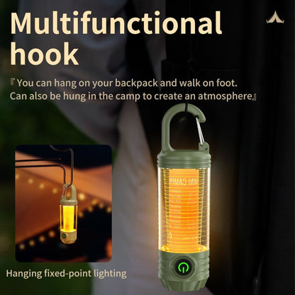 1PC Outdoor LED Camping Light Waterproof Portable Long Lasting Tent Light With Hanging Hook For Hiking Fishing Backpacking Strong Lighting