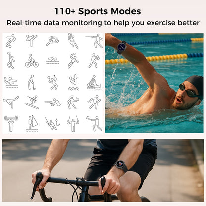 2025 New 1.43-inch Disc Smart Watch Fitness Tracker