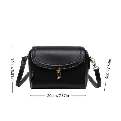 PU Women's Shoulder Bag, Large Capacity, Comfortable And Versatile, Small Square Bag, Commuting Fashion, Simple Crossbody Bag