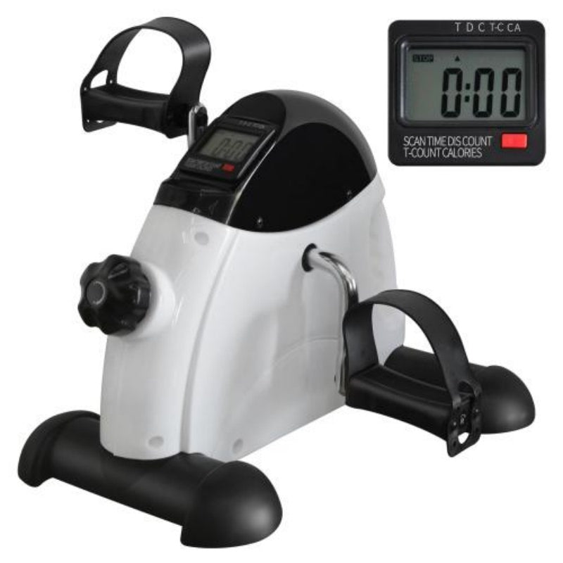 Mini Exercise Bike For Home Rehabilitation Training, With A Maximum Load Of 120 Kg And An Electronic Display And Instep Straps