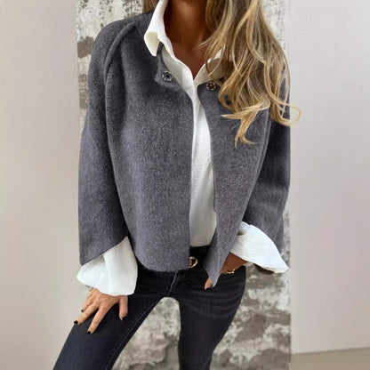 Lady's Bat-sleeve Cardigan Short Cashmere Coat