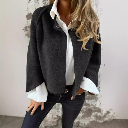 Lady's Bat-sleeve Cardigan Short Cashmere Coat