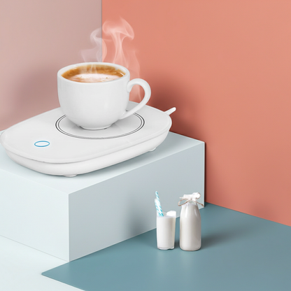 1Pc Coffee Mug Warmer Cup Warmer Auto Shut Off Coffee Tea Milk Electric Heater Pad Office Home Desk Electric Beverage Warmer Mat